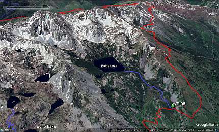 Seven Devils GE WP-08 and Baldy Basin.